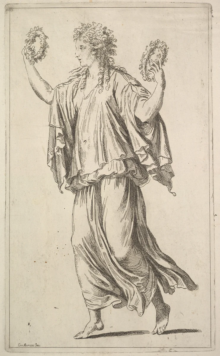 Dancing Figure by Carlo Maratti, print, 1625-1713