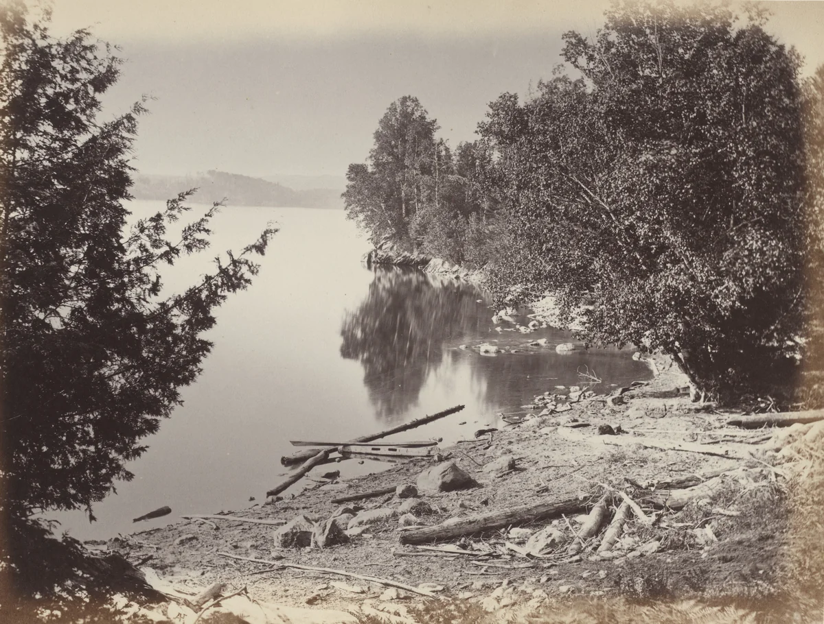 Lake Shore; Memphremagog by Alexander Henderson, photograph, 1865