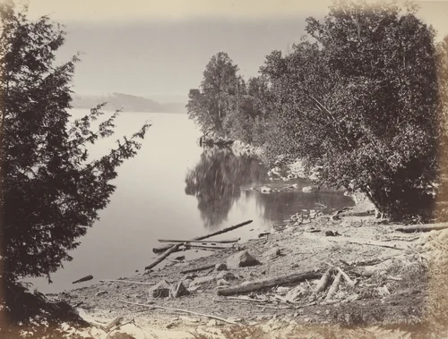 Lake Shore; Memphremagog by Alexander Henderson, photograph, 1865