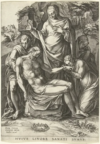 Bewening van Christus by anonymous, print, 1566-1620