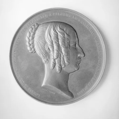 Erection of the Church of Laeken, 1854 (Church of St. Mary, Notre Dame), in Memory of Queen Louise d'Orleans by Jakob Wiener, metalwork, 1854