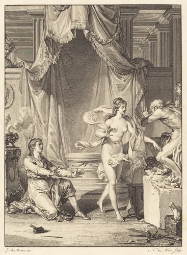 Pygmalion by Noël Le Mire, Jean-Michel Moreau the Younger, print, 1778