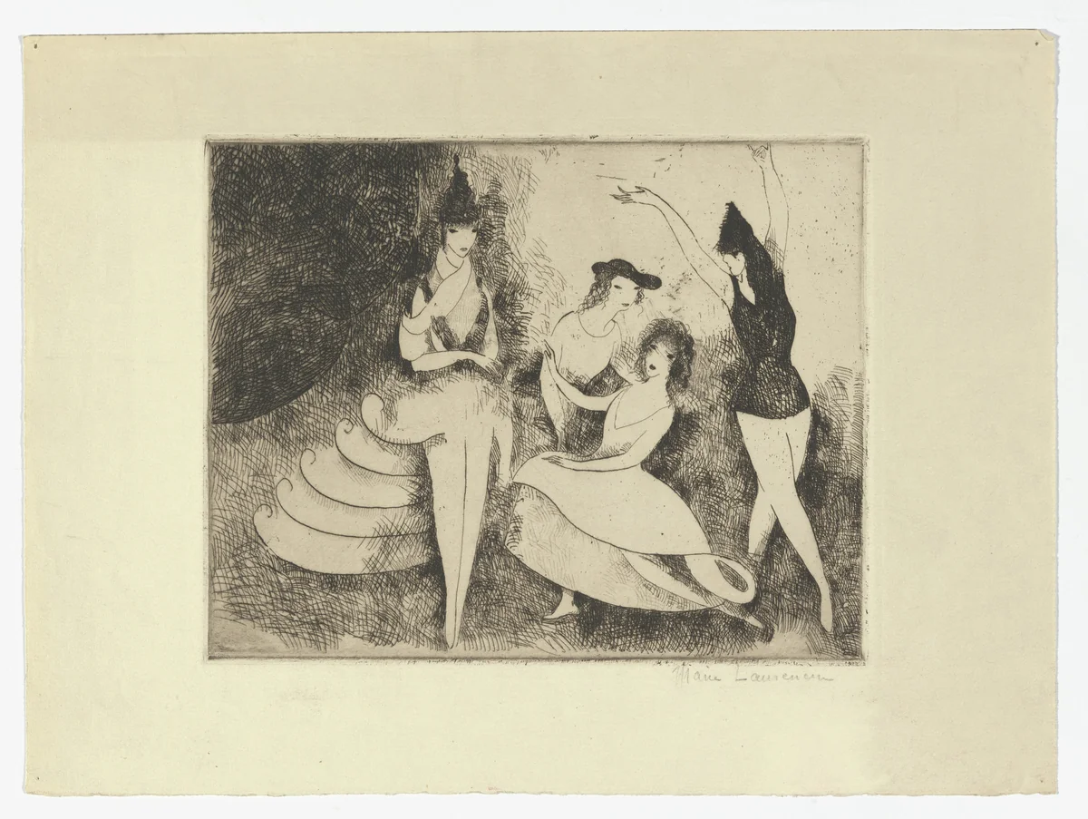 Pantomime by Marie Laurencin, print, 1922