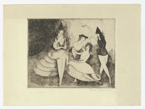 Pantomime by Marie Laurencin, print, 1922