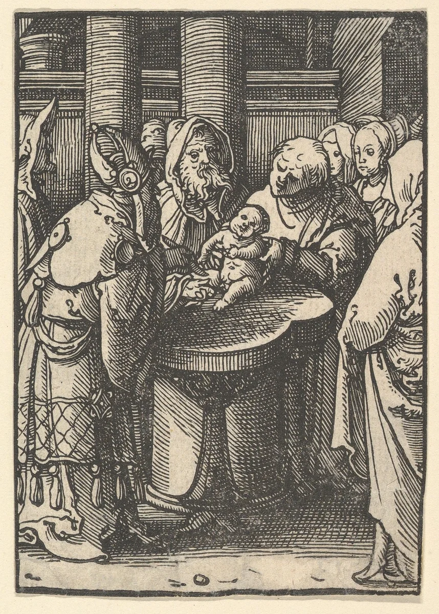 The Circumcision by Lucas van Leyden, print, 1515-1525