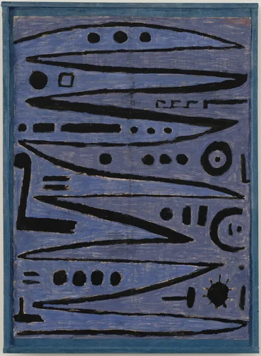 Heroic Strokes of the Bow (Heroische Bogenstriche) by Paul Klee, drawing, 1938