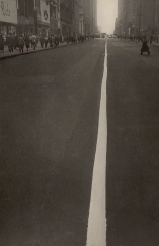 Street Line/New York by Robert Frank, photograph, 1951