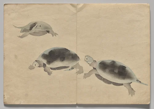 Scene from The Kōrin Picture Book (Volume 2) by Nakamura Hōchū (中村芳中), book, 1802-1899