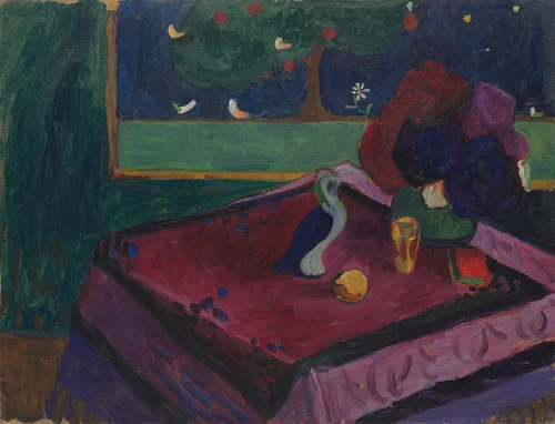 Interior (Das Interieur) by Gabriele Münter, drawing, 1908