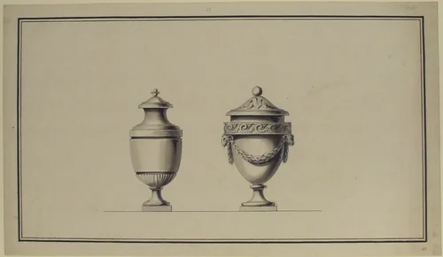 Design for an Urn by anonymous, drawing, 1765-1795