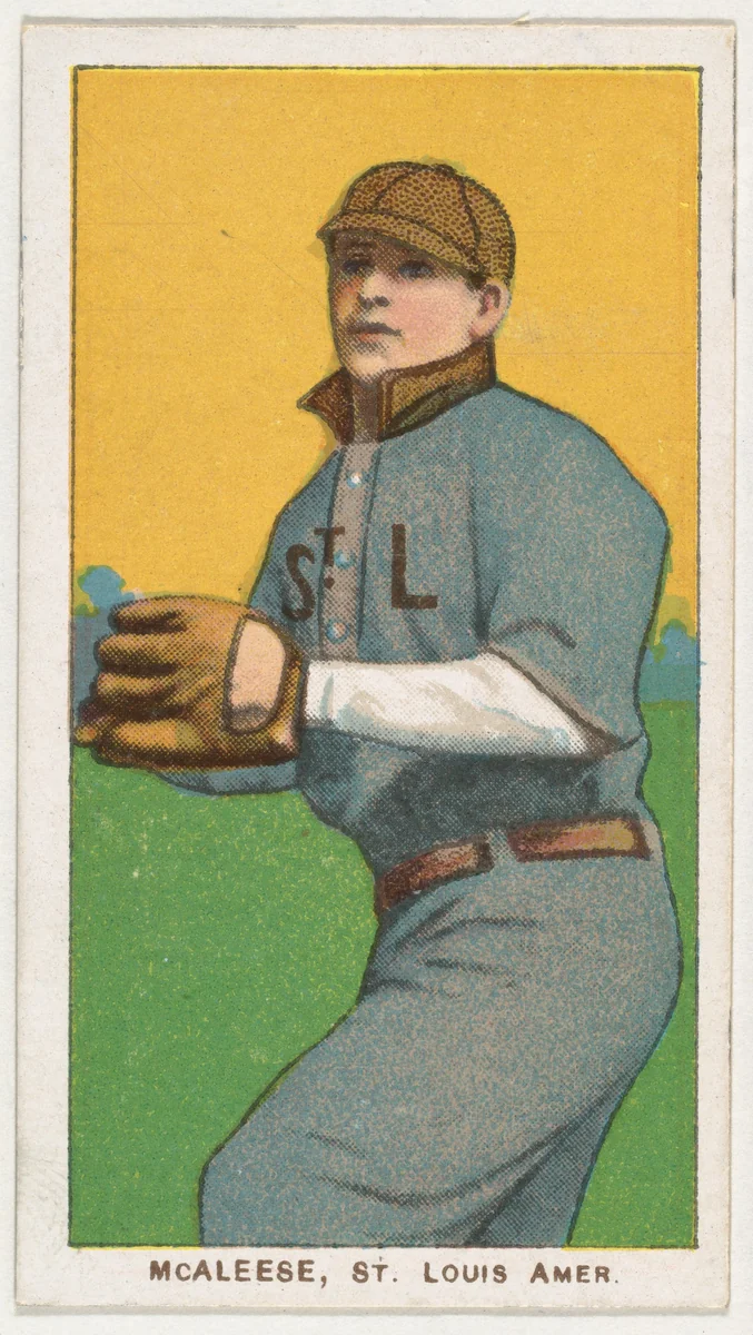 McAleese, St. Louis, American League, from the White Border series (T206) for the American Tobacco Company by American Tobacco Company, print, 1909-1911