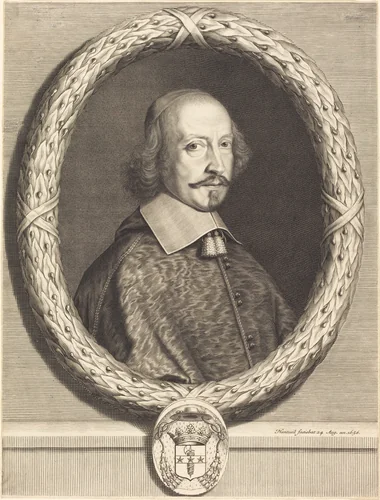 Cardinal Jules Mazarin by Robert Nanteuil, print, 1656