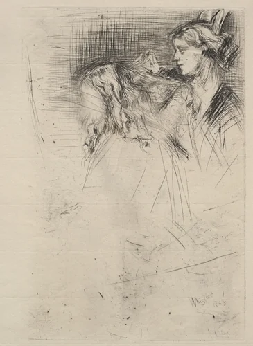 The Toilet by James McNeill Whistler, print, 1863