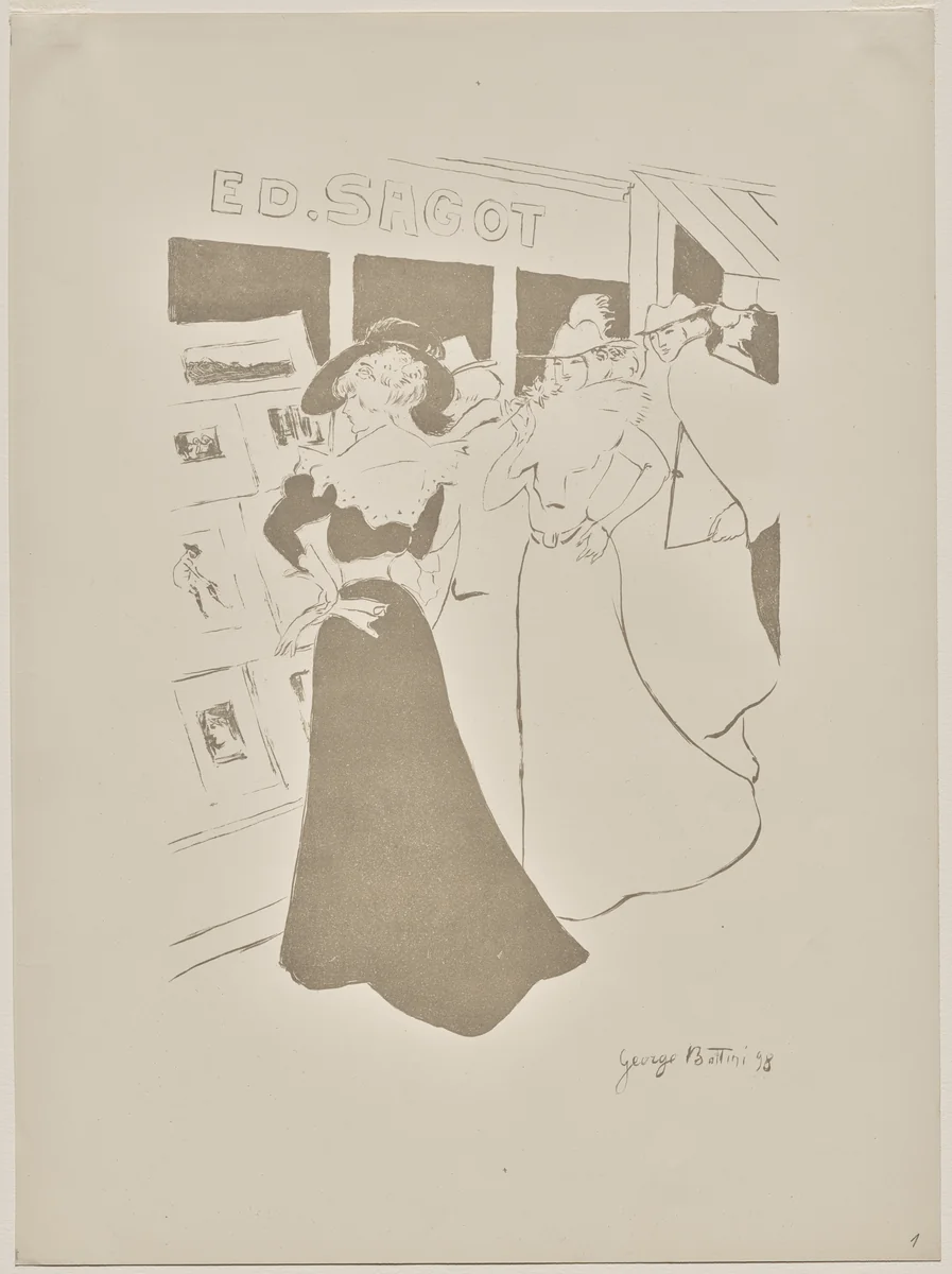 Sagot's Gallery by Georges Alfred Bottini, print, 1898