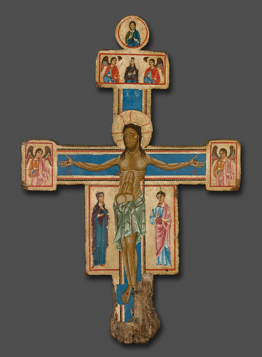 Crucifix by Master of the Bigallo Crucifix, painting, 1255-1265