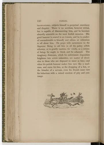 Tailpiece (page 190) from The Fables of Aesop by Thomas Bewick, illustrated book, 1818