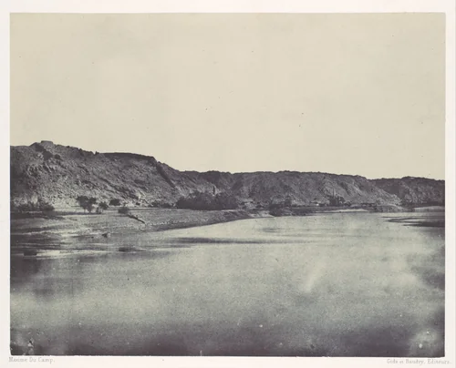 Nubie. Rive Orientale du Nil (Village de Bab). Vue prise au sud de Philoe by Maxime Du Camp, photograph, 1850