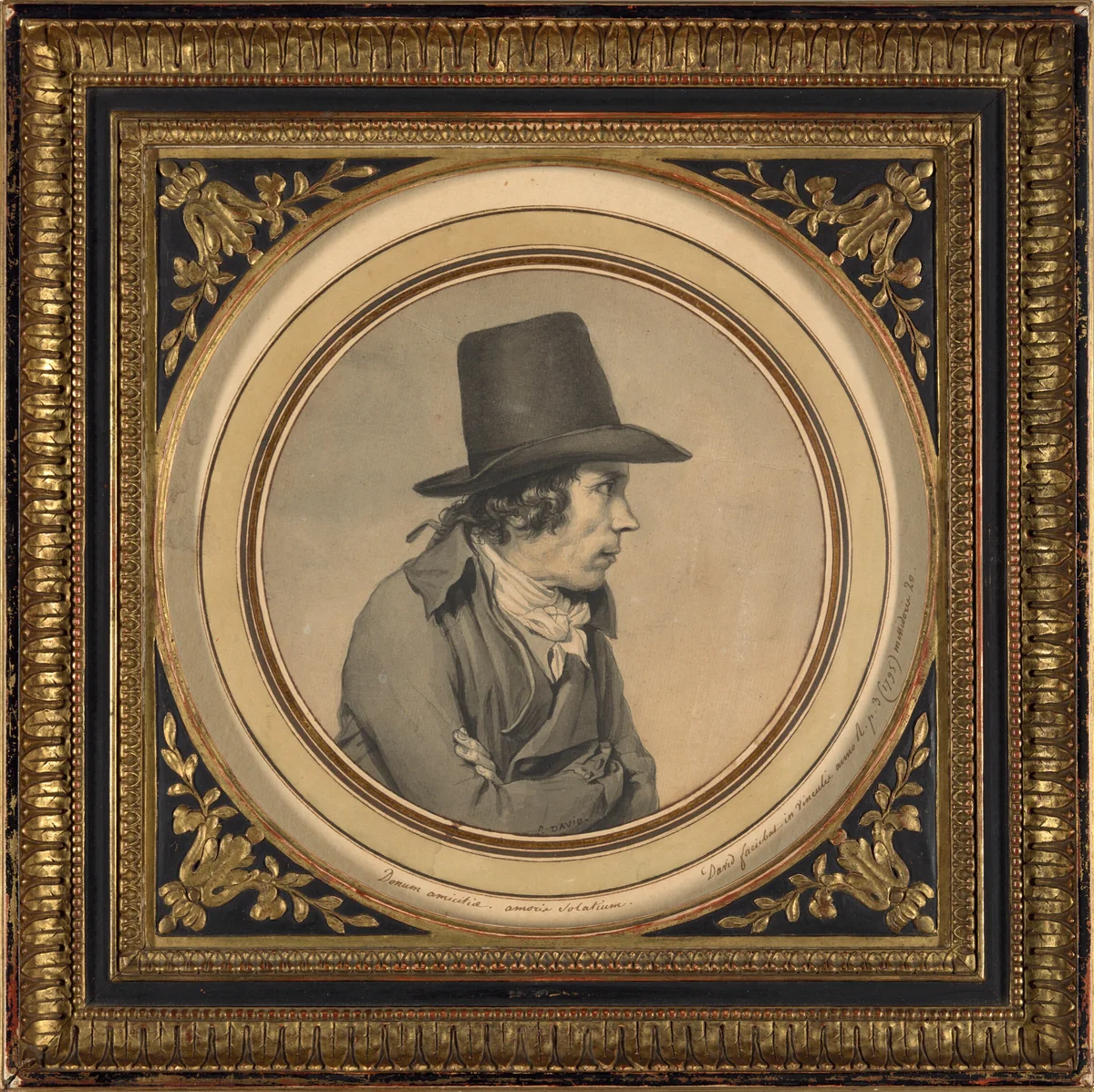 Portrait of Jeanbon Saint-André by Jacques-Louis David, drawing, 1795