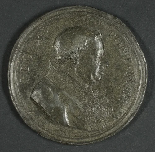 Medal Depicting Pope Leo X (1474–1521) by Antonio Francesco Selvi, metalwork, 1739