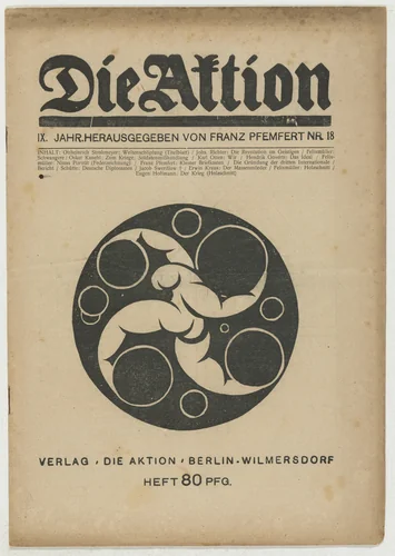 Die Aktion, vol. 9, no. 18 by Ottheinrich Strohmeyer, Conrad Felixmüller, Eugen Hoffmann, periodical, 1919
