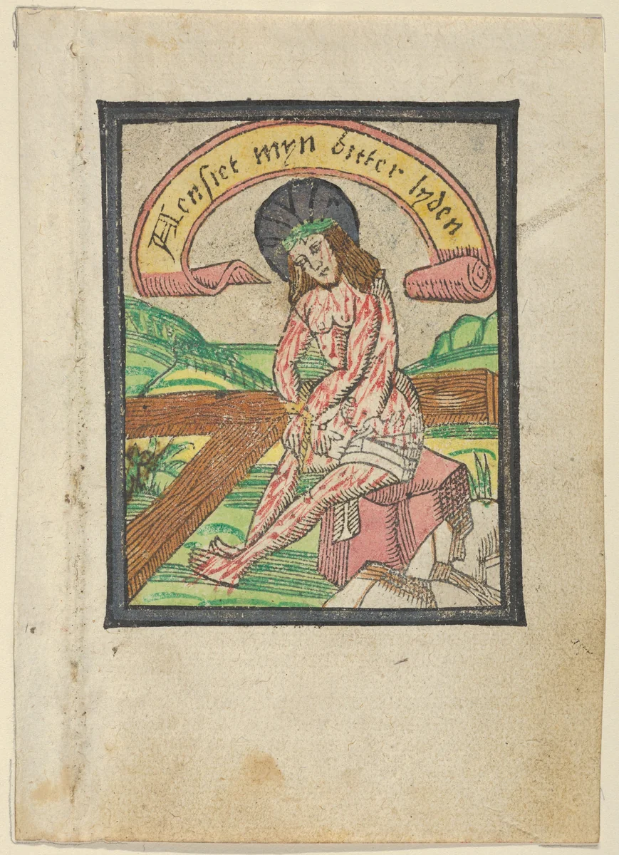 Man of Sorrows by anonymous, print, 1450-1530