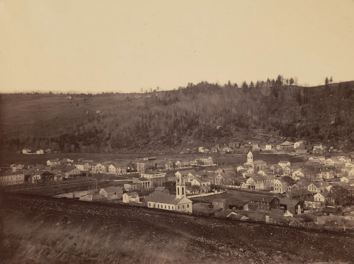 Honesdale, Section 1, Del. & Hudson Canal Co. by Thomas H. Johnson, photograph, 1858-1868