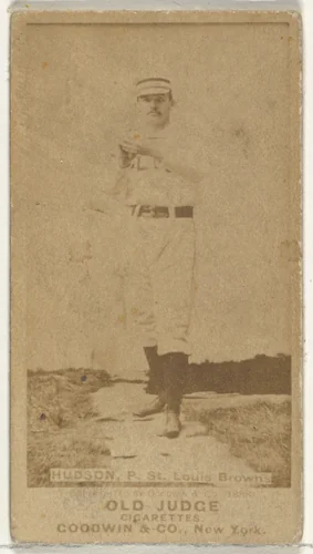Nathaniel P. "Nat" Hudson, Pitcher, St. Louis Browns, from the Old Judge series (N172) for Old Judge Cigarettes by Goodwin & Company, photograph, 1888-1889