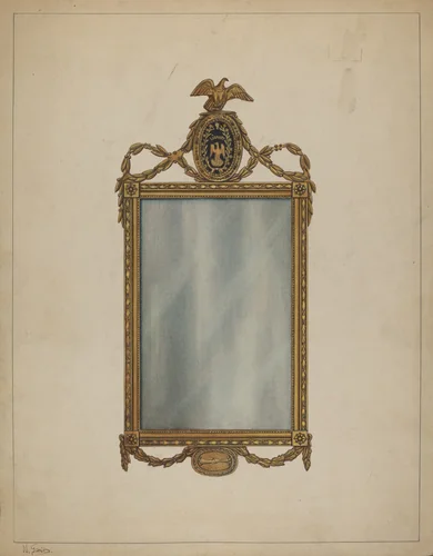 Mirror by Nicholas Gorid, index of american design, 1935-1942