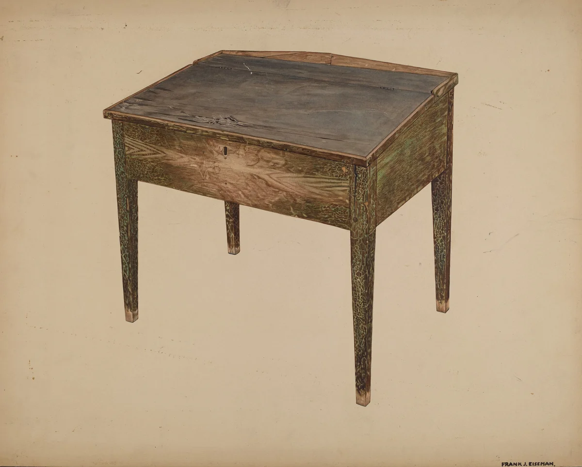 Desk by Frank Eiseman, index of american design, 1939