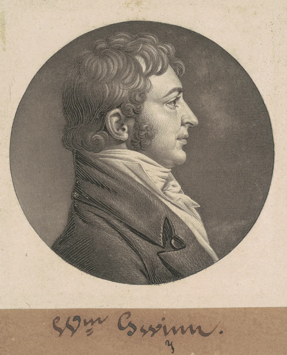 William Gwynn by Charles B. J. Févret de Saint-Mémin, print, 1804