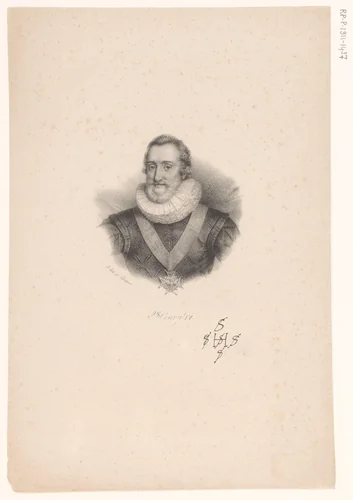 Portret van Hendrik IV van Frankrijk by anonymous, print, 1818-1842