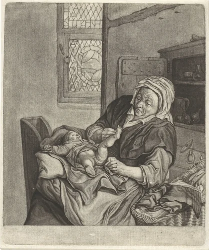 Reuk by Cornelis Dusart, print, 1679-1704