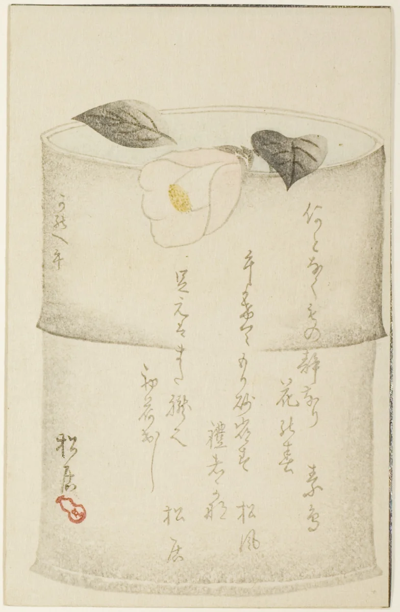 Camellia by Shokyo, print, 1870