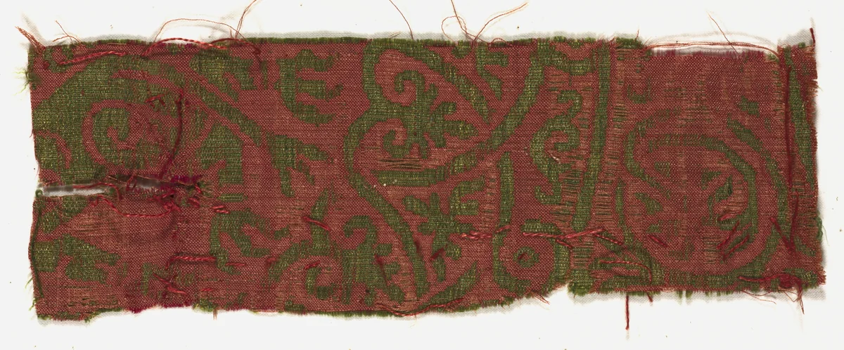 Silk Fragment by Unknown, textile, 1200-1299