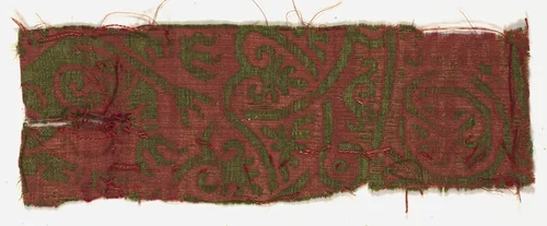 Silk Fragment by Unknown, textile, 1200-1299
