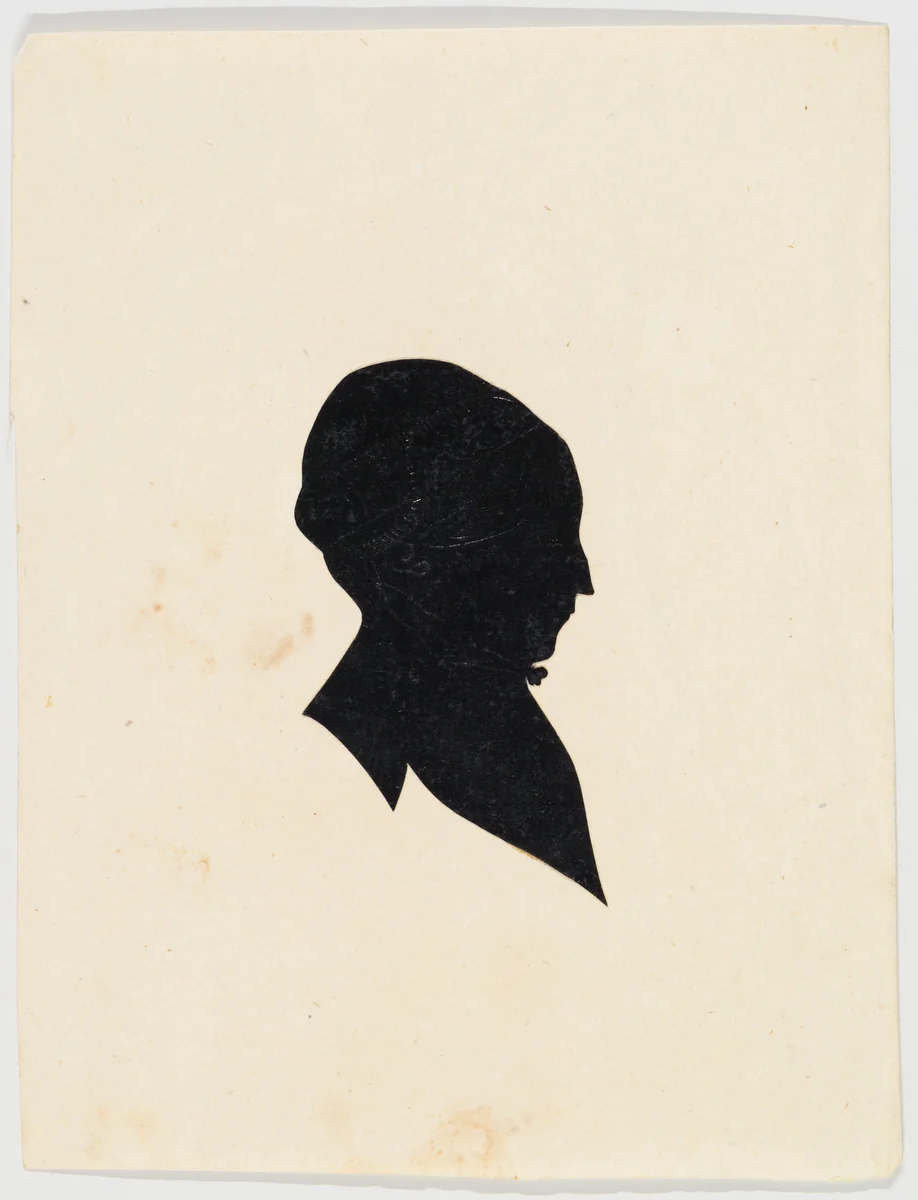 Unidentified profile portrait, older woman facing right by anonymous, other, 1773-1820