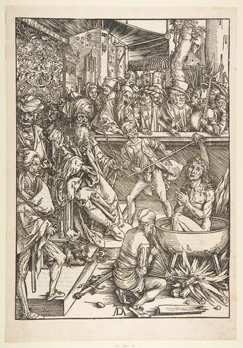 The Martyrdom of Saint John, from "The Apocalypse" by Albrecht Dürer, print, 1511