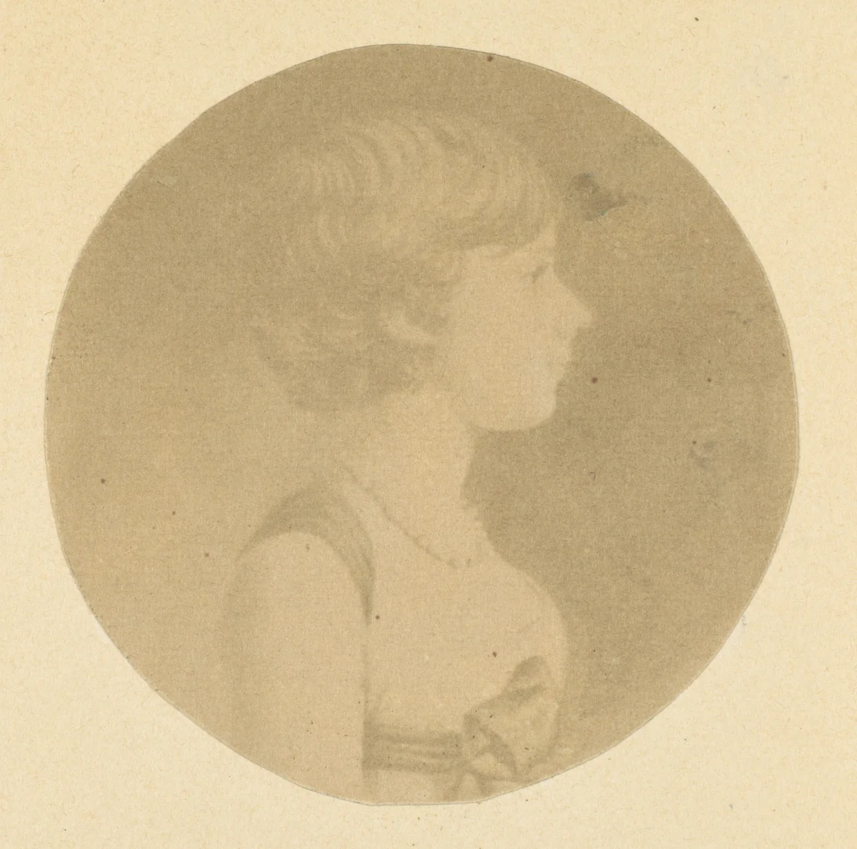 [Mezzotint portrait of a Girl in Profile, from The St. Memin Collection of Portraits] by Jeremiah Gurney, photograph, 1862