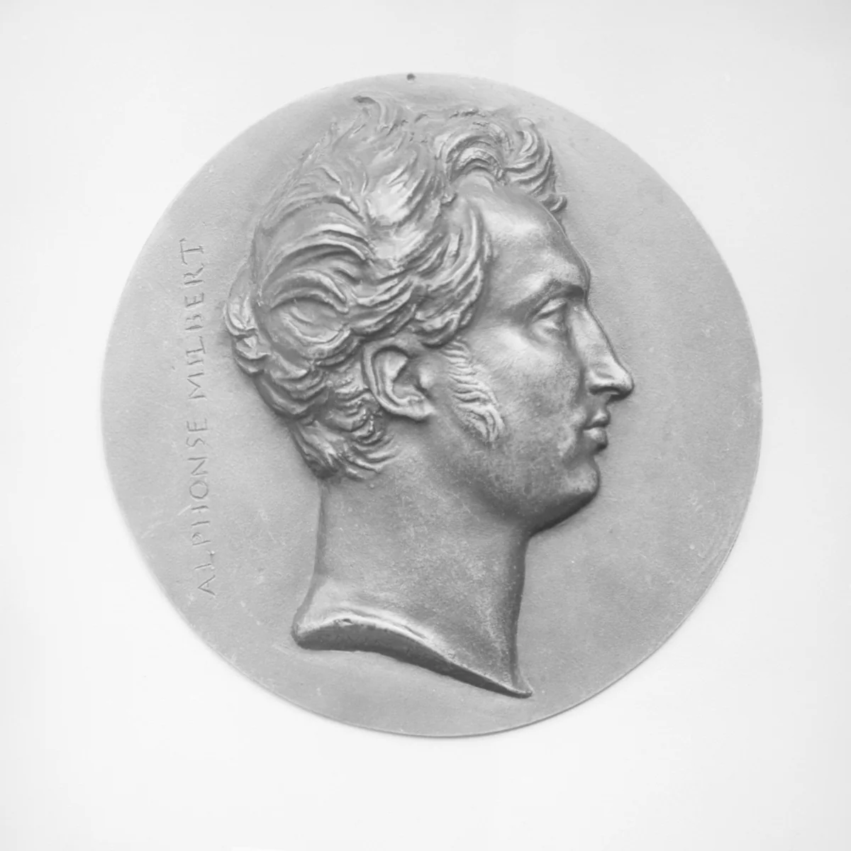 Alphonse Milbert, Advocate by Pierre-Jean David d'Angers, metalwork, 1838