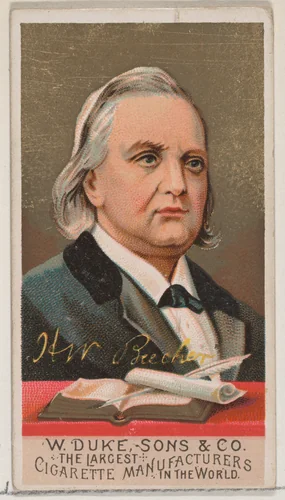 H.W. Beecher, from the series Great Americans (N76) for Duke brand cigarettes by W. Duke, Sons & Co., print, 1888