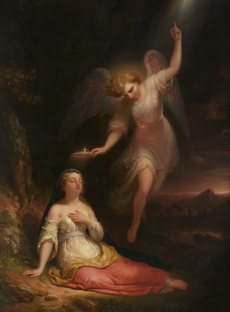 Mercy's Dream by Daniel Huntington, painting, 1850