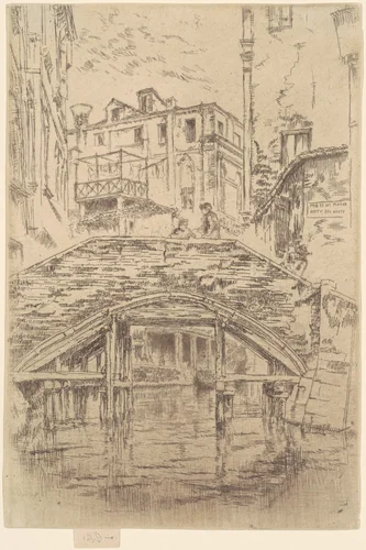 Ponte del Piovan by James McNeill Whistler, print, 1879-1880