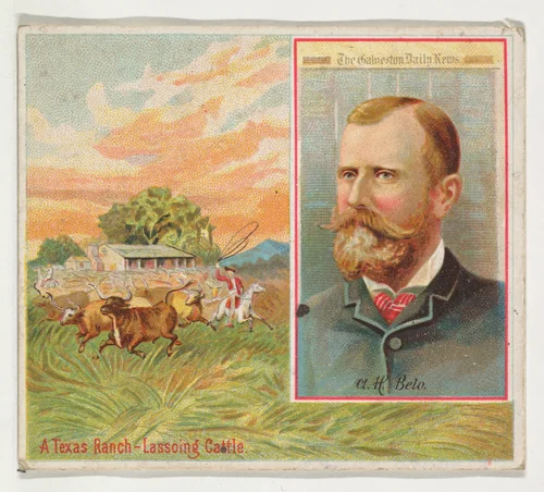 A.H. Belo, The Galveston Daily News, from the American Editors series (N35) for Allen & Ginter Cigarettes by Allen & Ginter, print, 1887