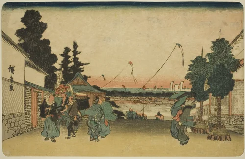 Kasumigaseki, from the series "Famous Places in Edo (Koto meisho)" by Utagawa Hiroshige (歌川広重), print, 1834-1847