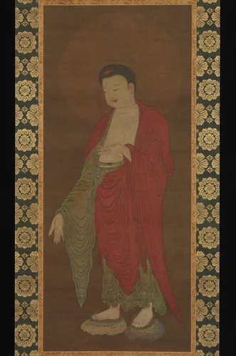 Buddha Amitabha Descending from his Pure Land by Unidentified Artist, painting, 1200-1279