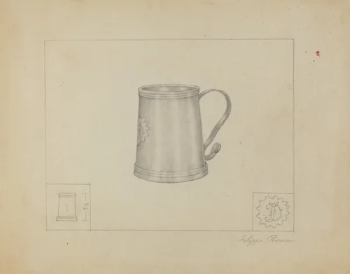 Silver Mug by Filippo Porreca, index of american design, 1937