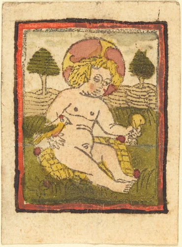 Christ Child with Bird by German 15th Century, print, 1460-1470