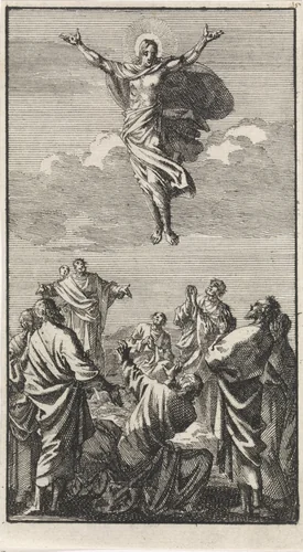 Hemelvaart van Christus by Jan Luyken, print, 1712