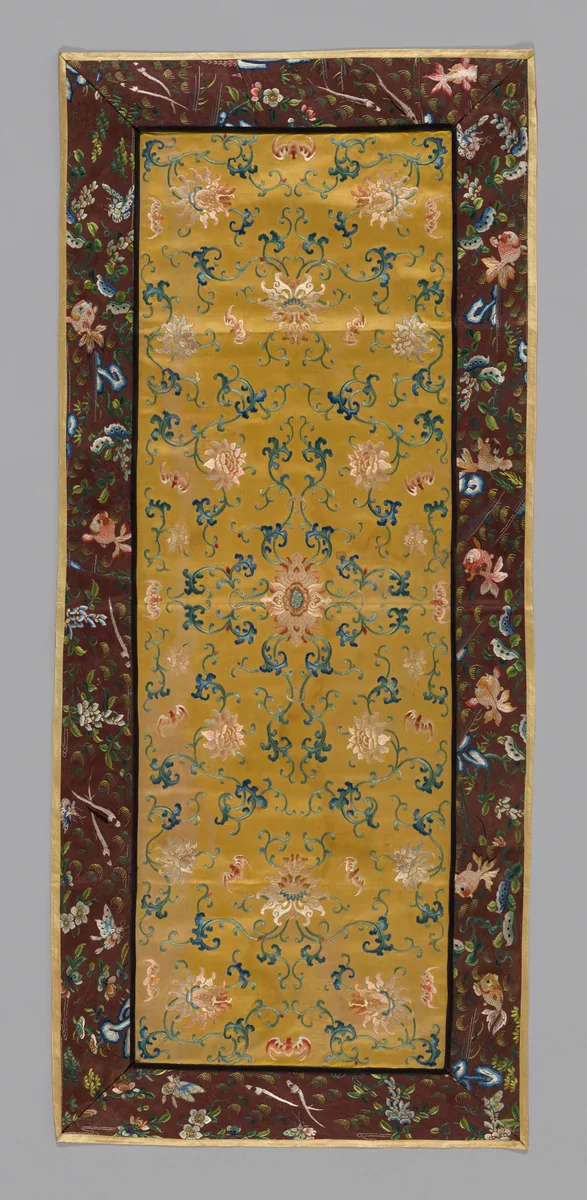 Panel (Furnishing Fabric) by China, textile, 1800-1850