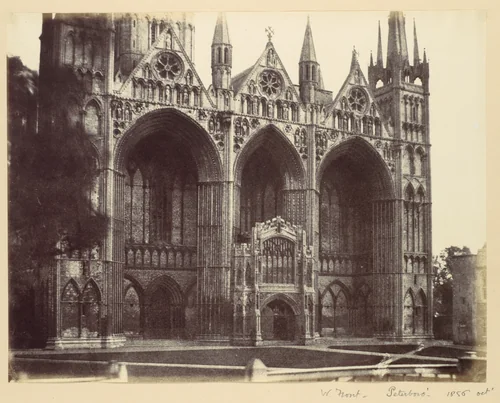 West Front - Peterboro by Alfred Capel-Cure, photograph, 1856